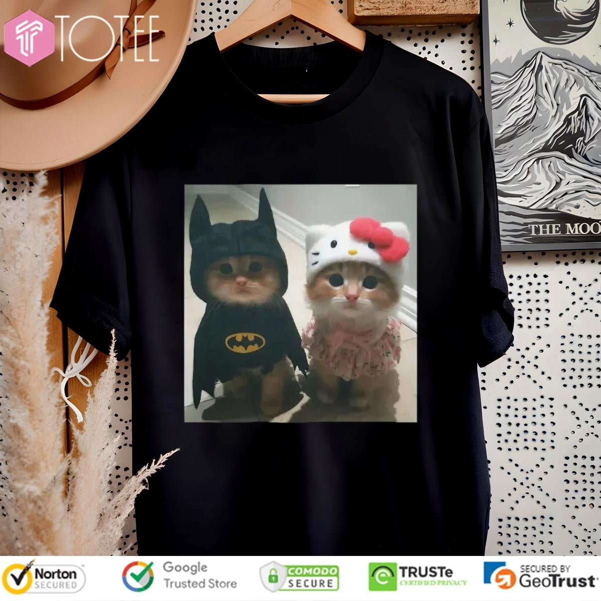 Batman Hello Kitty Cat Kitten Cosplay T-shirt