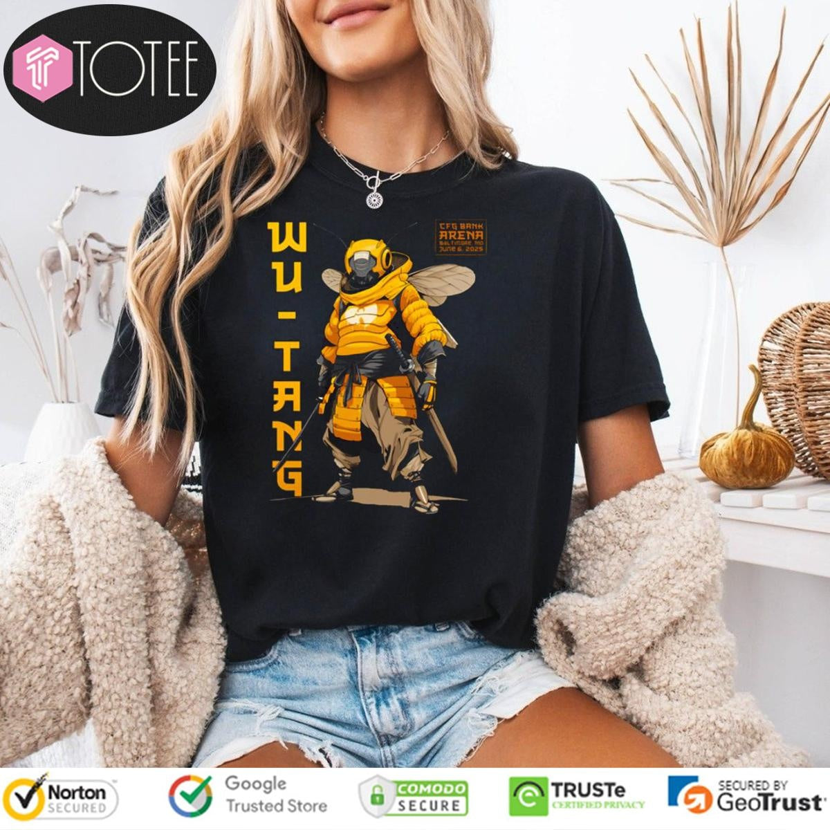 Bee Samurai Wu Tang Clan Baltimore June 6Th 2025 T-shirt