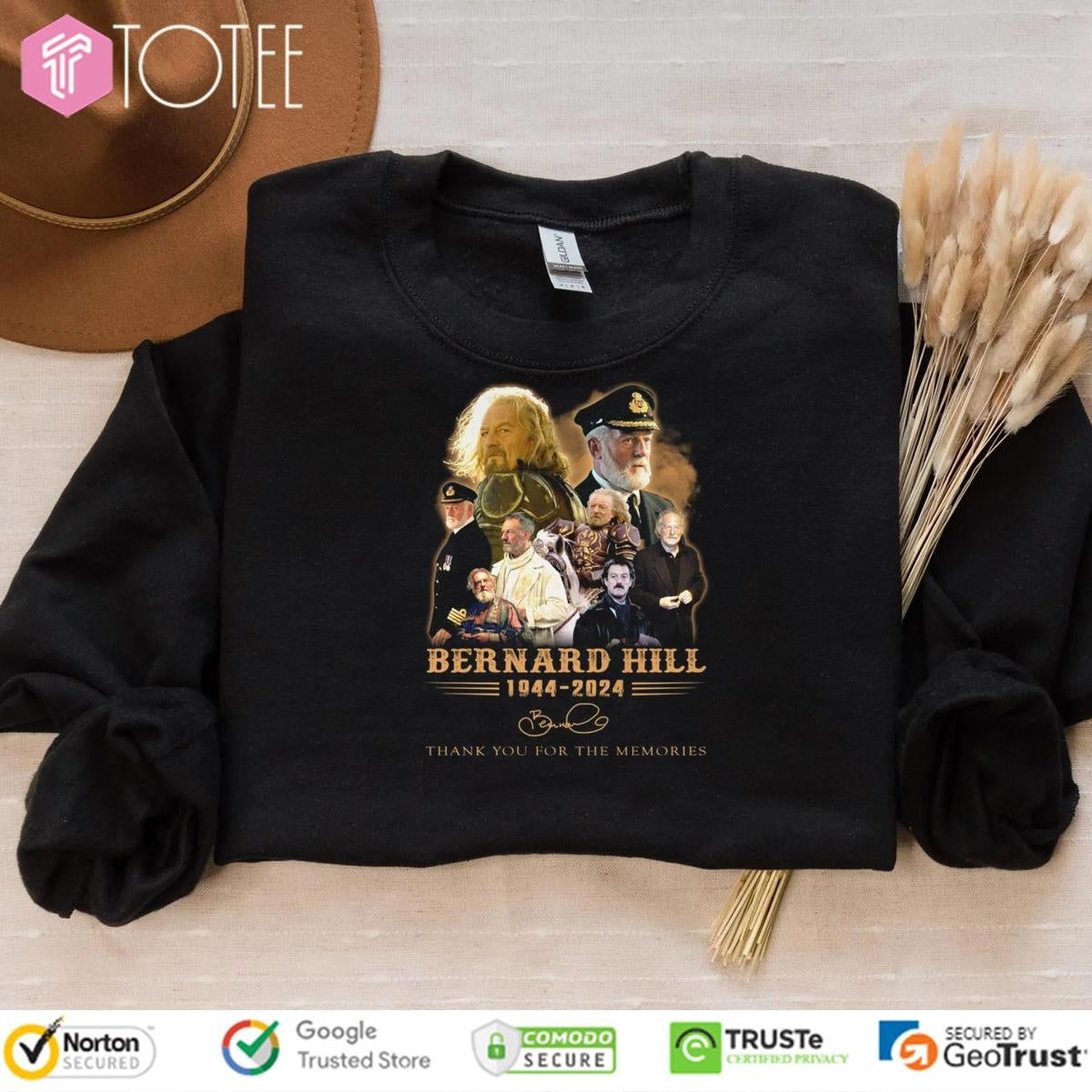Bernard Hill 1944-2024 Signature T-shirt
