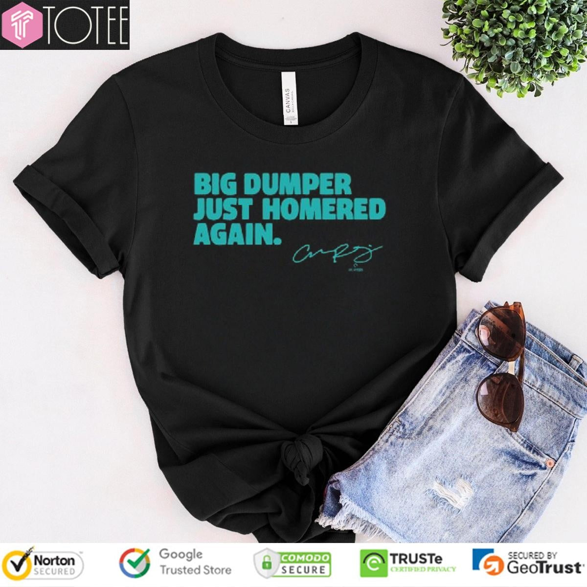 Big Dumper Just Homered Again Cal Raleigh Seattle Mariners T-shirt