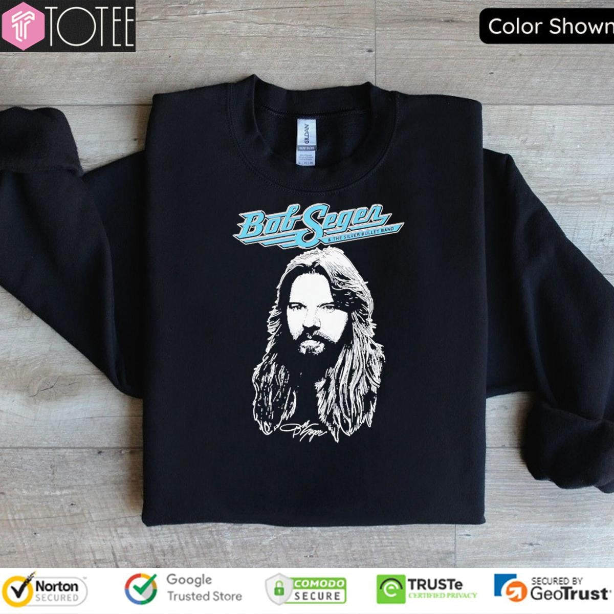 Big Head Bob Seger And The Silver Bullet Band Signature T-shirt