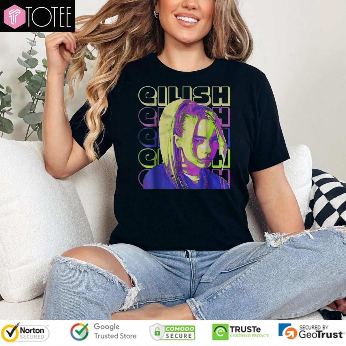 Billie Eilish Fan Lover Graphic Retro T-shirt
