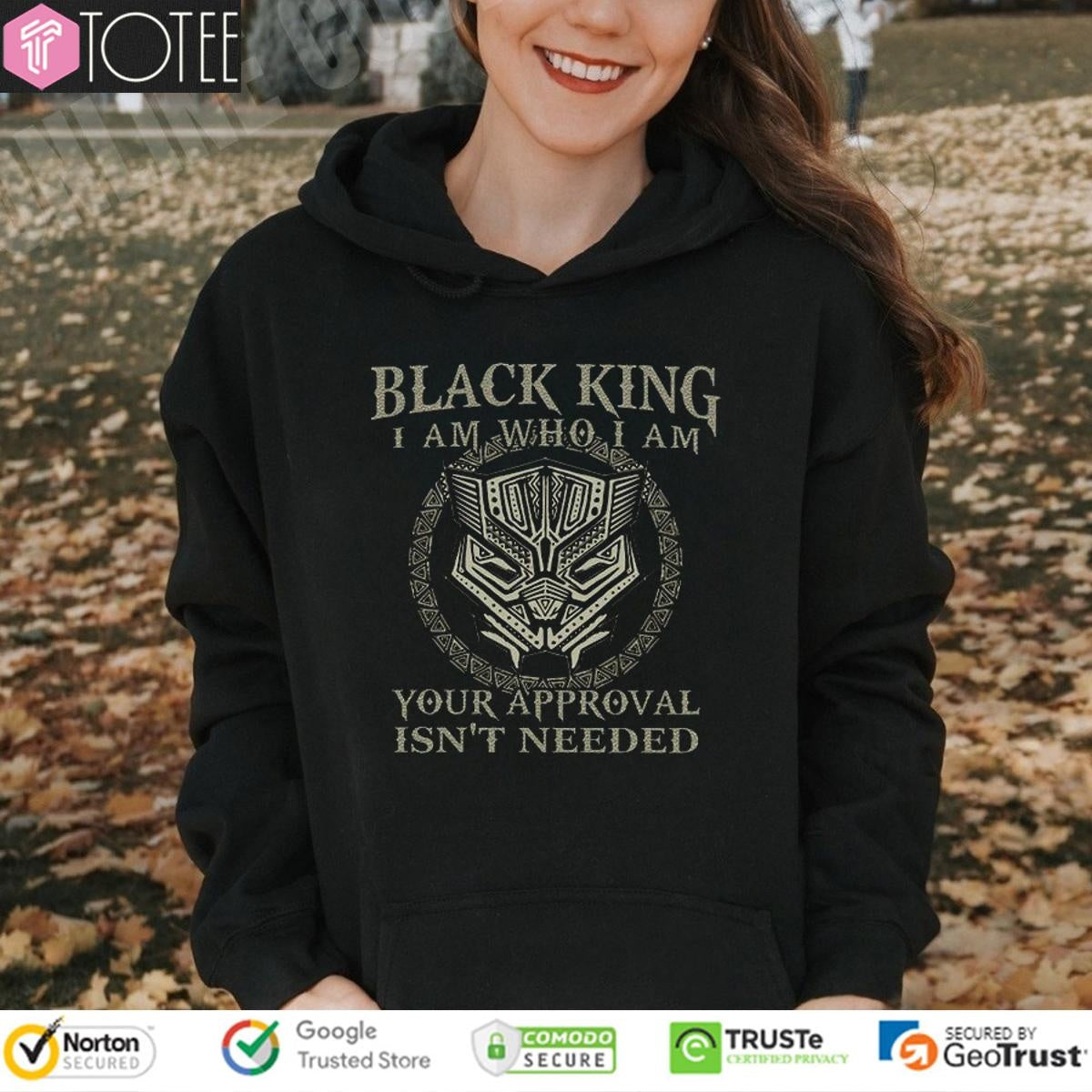 Black King I Am Who I Am Your Approval Isnt Needed T-shirt