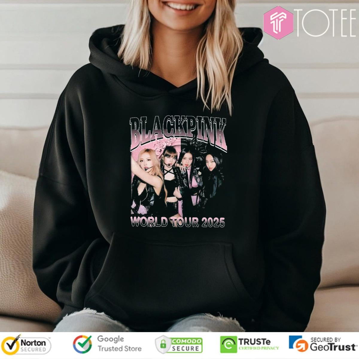 Black Pink World Tour 2025 Concert Jisoo Jennie Lisa Rose Blink Bootleg T-shirt