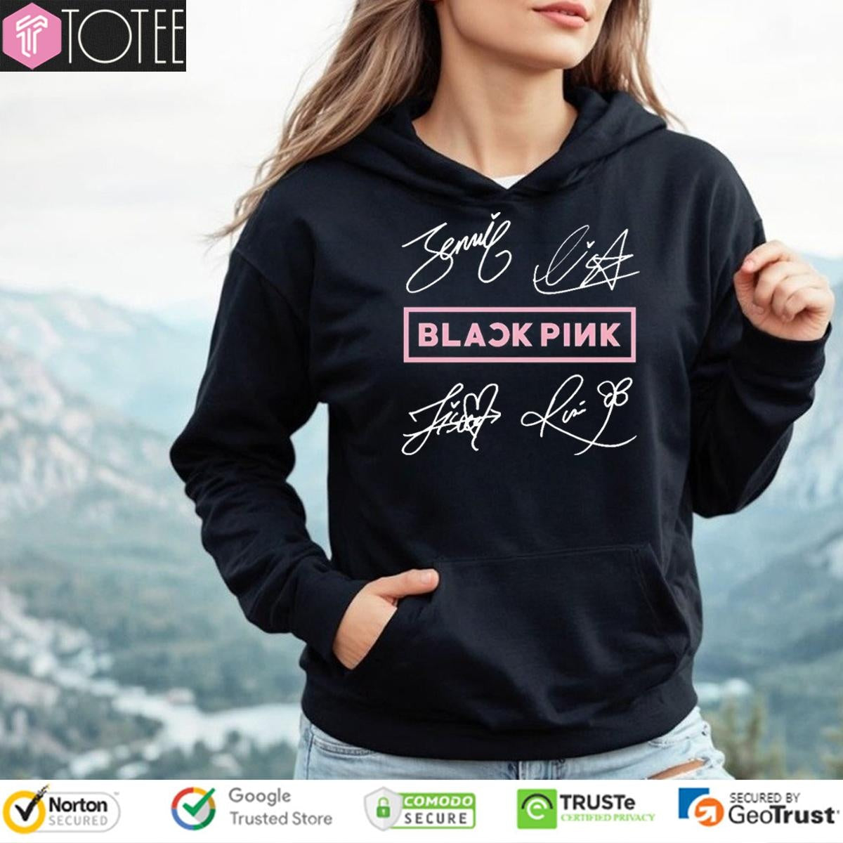 Black Pink World Tour 2025 Jisoo Jennie Lisa Rose Blink Signatures T-shirt
