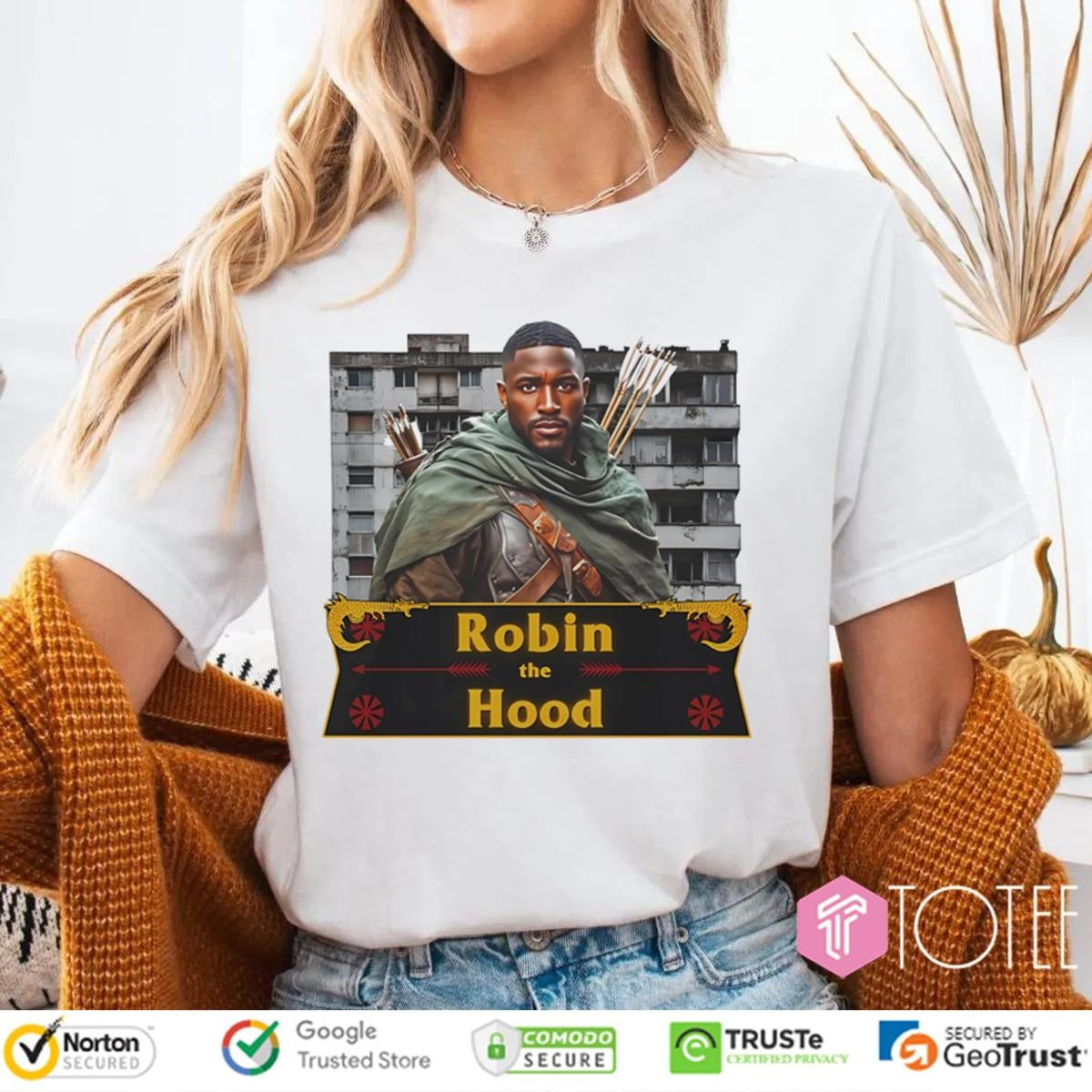 Black Robin The Hood T-shirt
