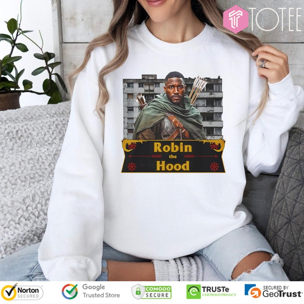 Black Robin The Hood T-shirt