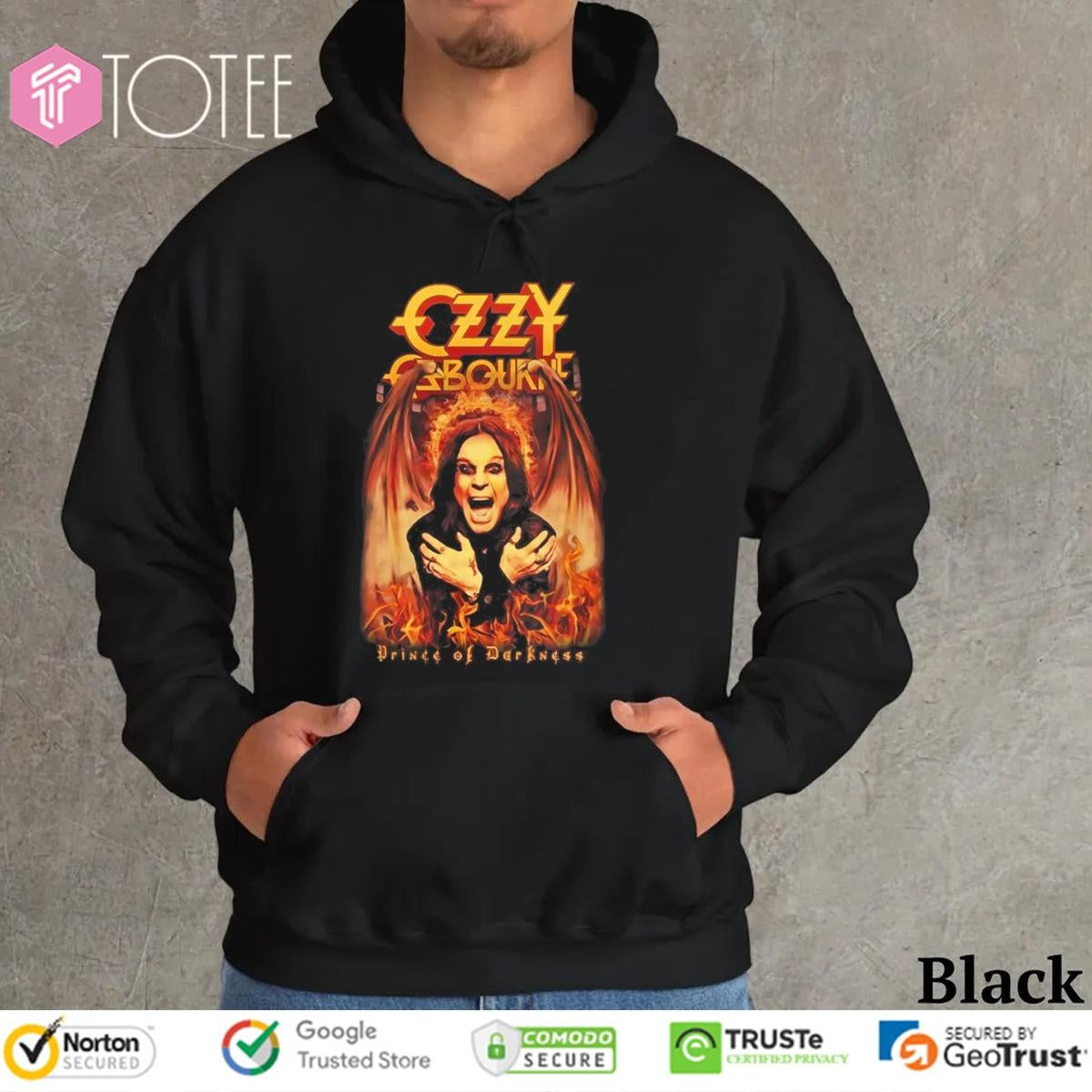 Black Sabbath Ozzy Osbourne 1948-2025 Prince Of Darkness Demon Wing T-shirt