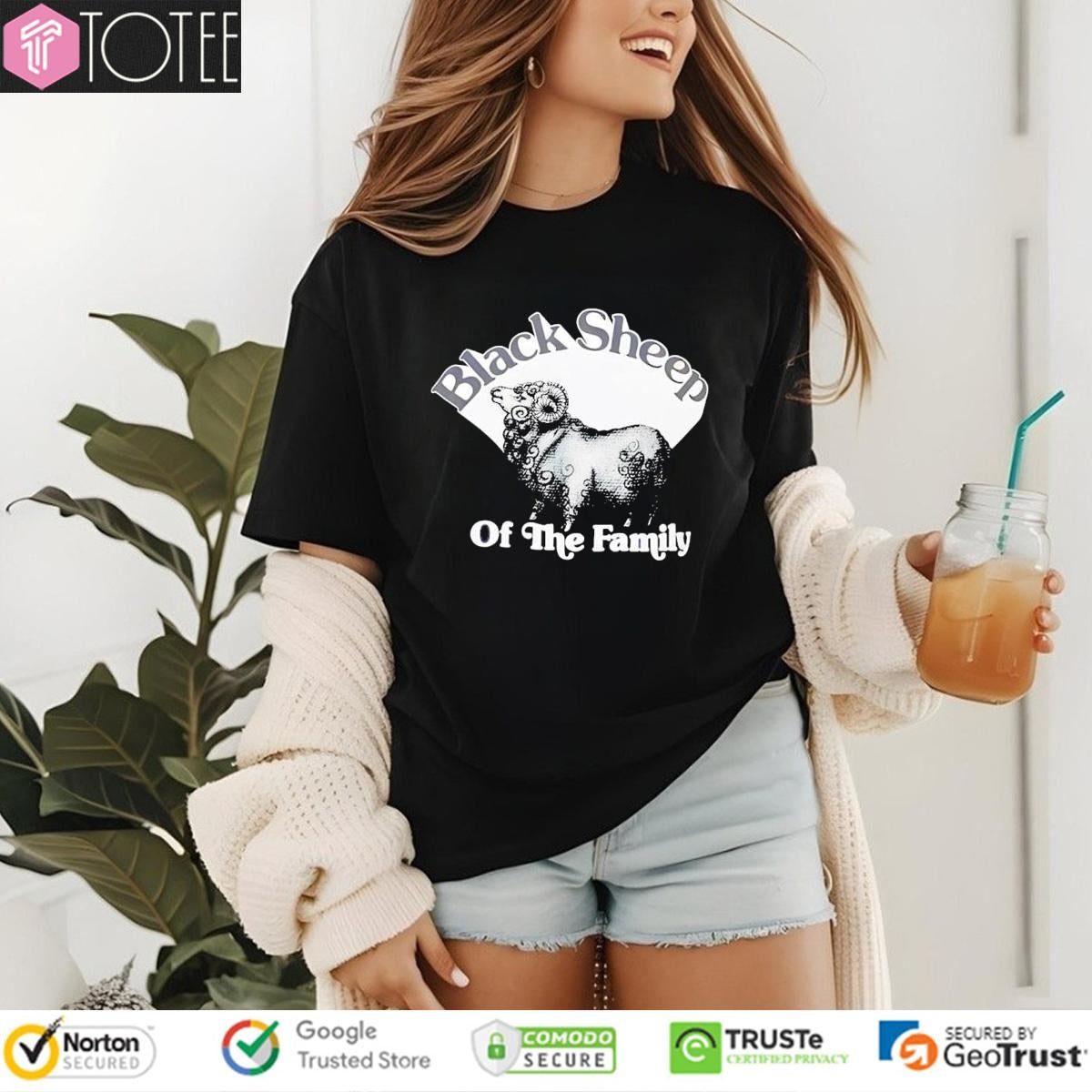 Black Sheep Of The Family Retro T-shirt