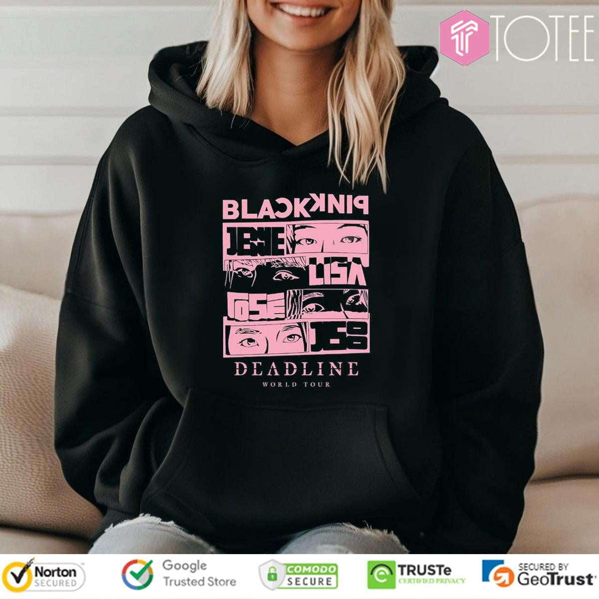 Blackpink 2025 Deadline World Tour Jennie Lisa Rosé Jisoo Eye Art Kpop T-shirt