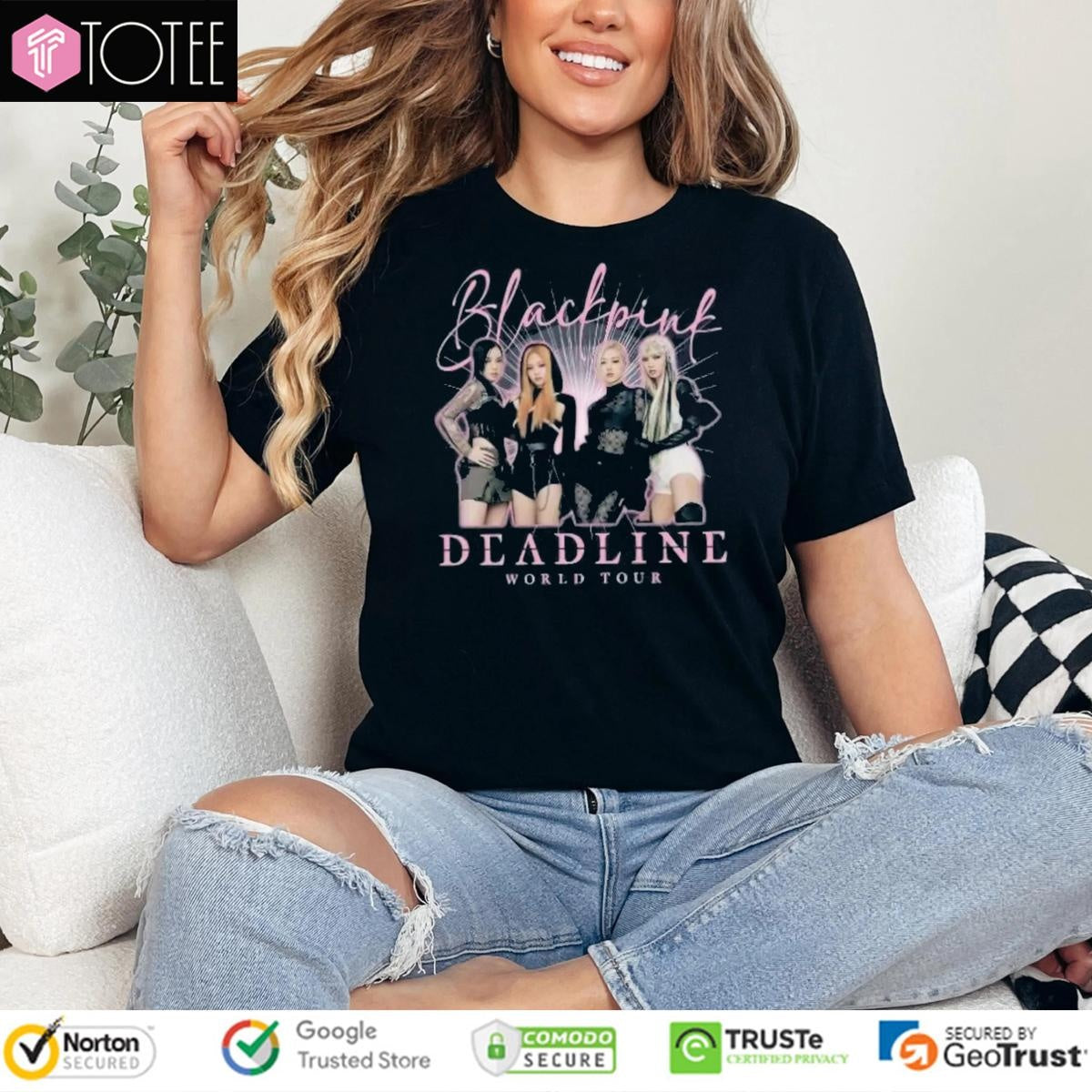 Blackpink Deadline 2025 World Tour Merch T-shirt