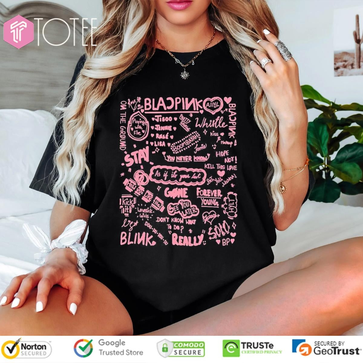 Blackpink Song List World Tour 2025 Kpop Fan Art T-shirt