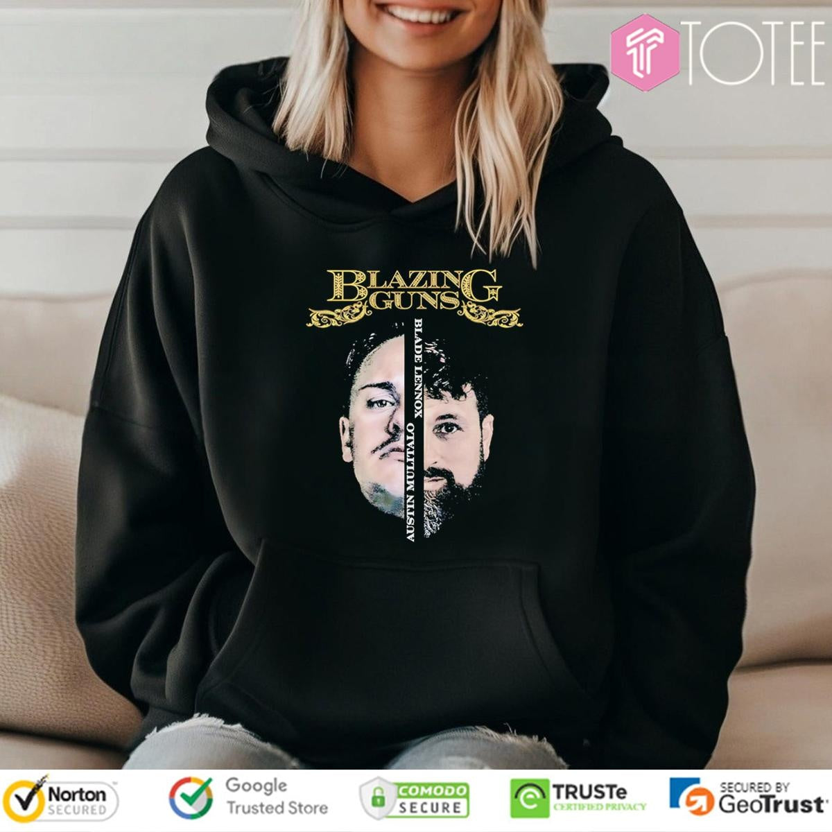 Blazing Guns Blade Lennox Austin Mulitalo T-shirt