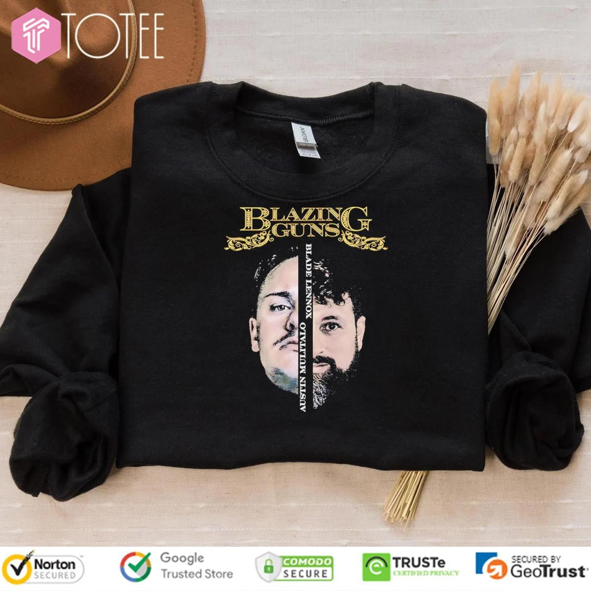 Blazing Guns Blade Lennox Austin Mulitalo T-shirt