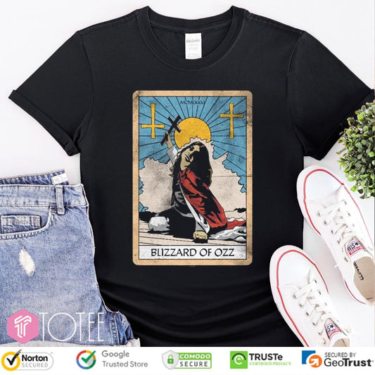 Blizzard Of Ozz Tarot Card Vintage T-shirt