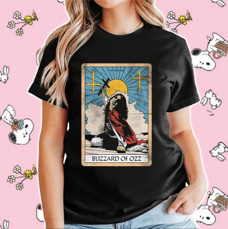 Blizzard Of Ozz Tarot Card Vintage T-shirt