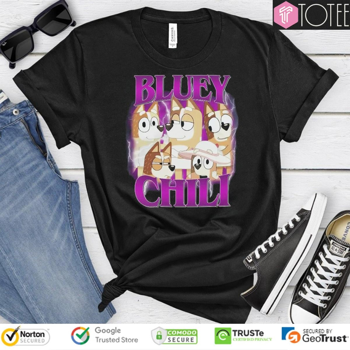 Bluey Chilli Vintage Bootleg T-shirt