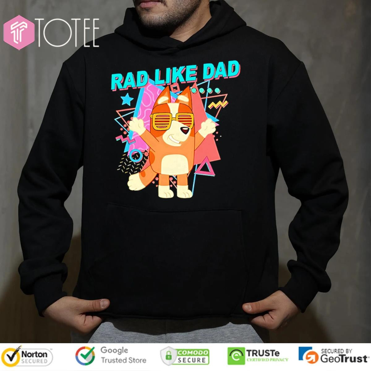 Bluey Rad Like Dad Fathers Day T-shirt