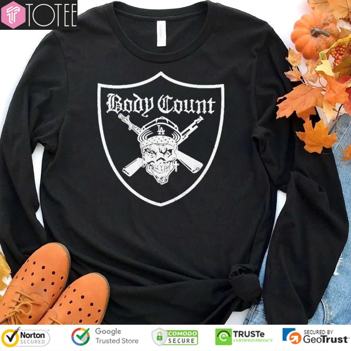 Body Count Pirate La Parody Raiders Logo T-shirt