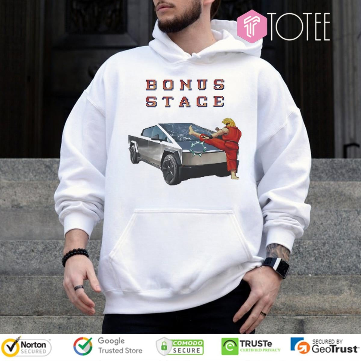 Bonus Stage Tesla Cybertruck Street Fighter T-shirt