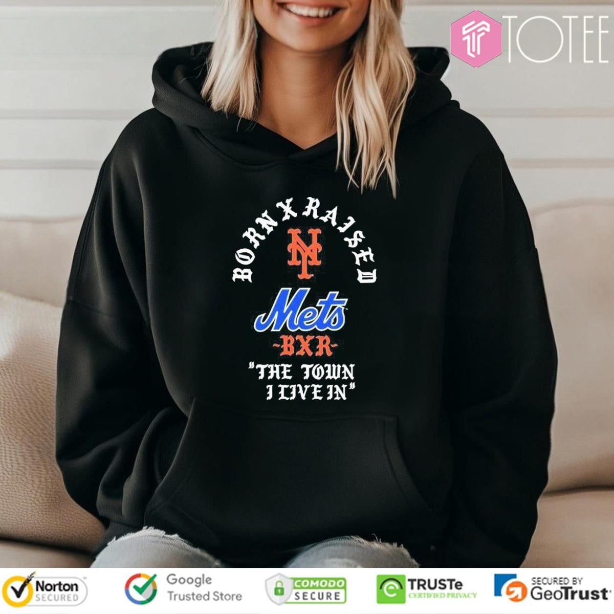 Born X Raised New York Mets Baseball Bxr The Town I Live In T-shirt