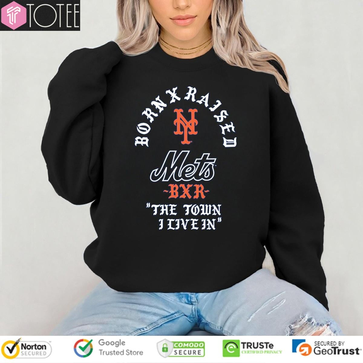 Born X Raised New York Mets Bxr The Town I Live In T-shirt