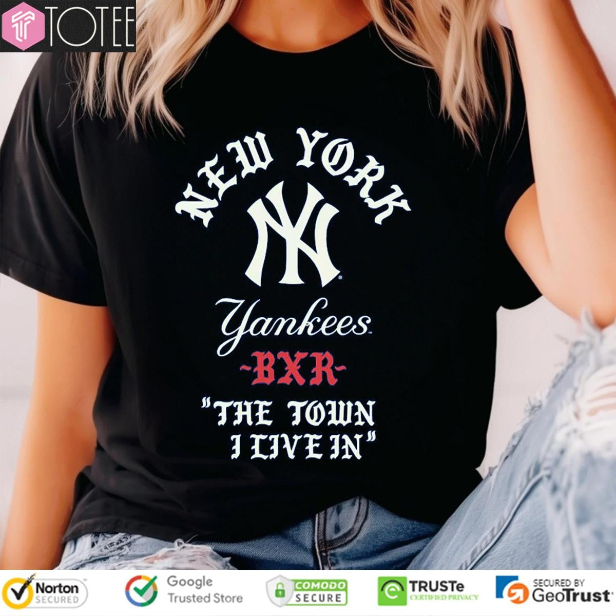 Born X Raised New York Yankees Bxr The Town I Live In T-shirt