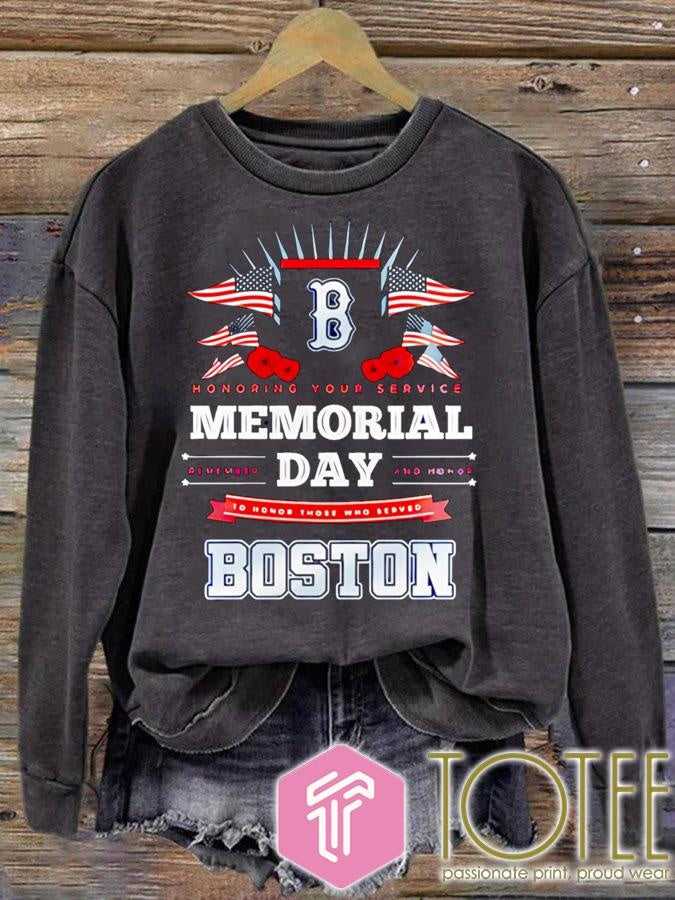 Boston Red Sox Honoring Your Service Memorial Day T-shirt