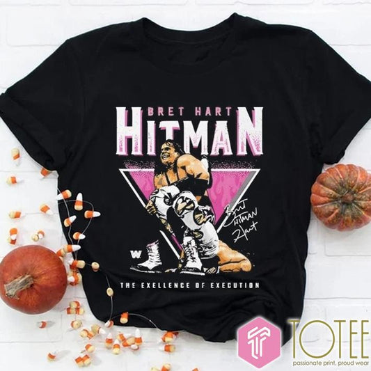 Bret Hart Sharpshooter Triangle Retro T-shirt