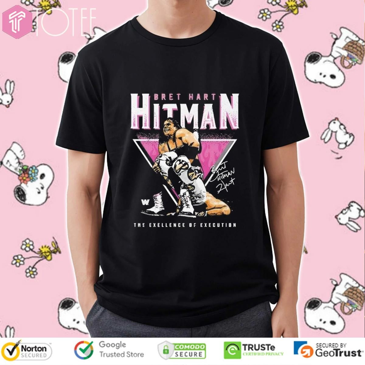 Bret Hart Sharpshooter Triangle Retro T-shirt