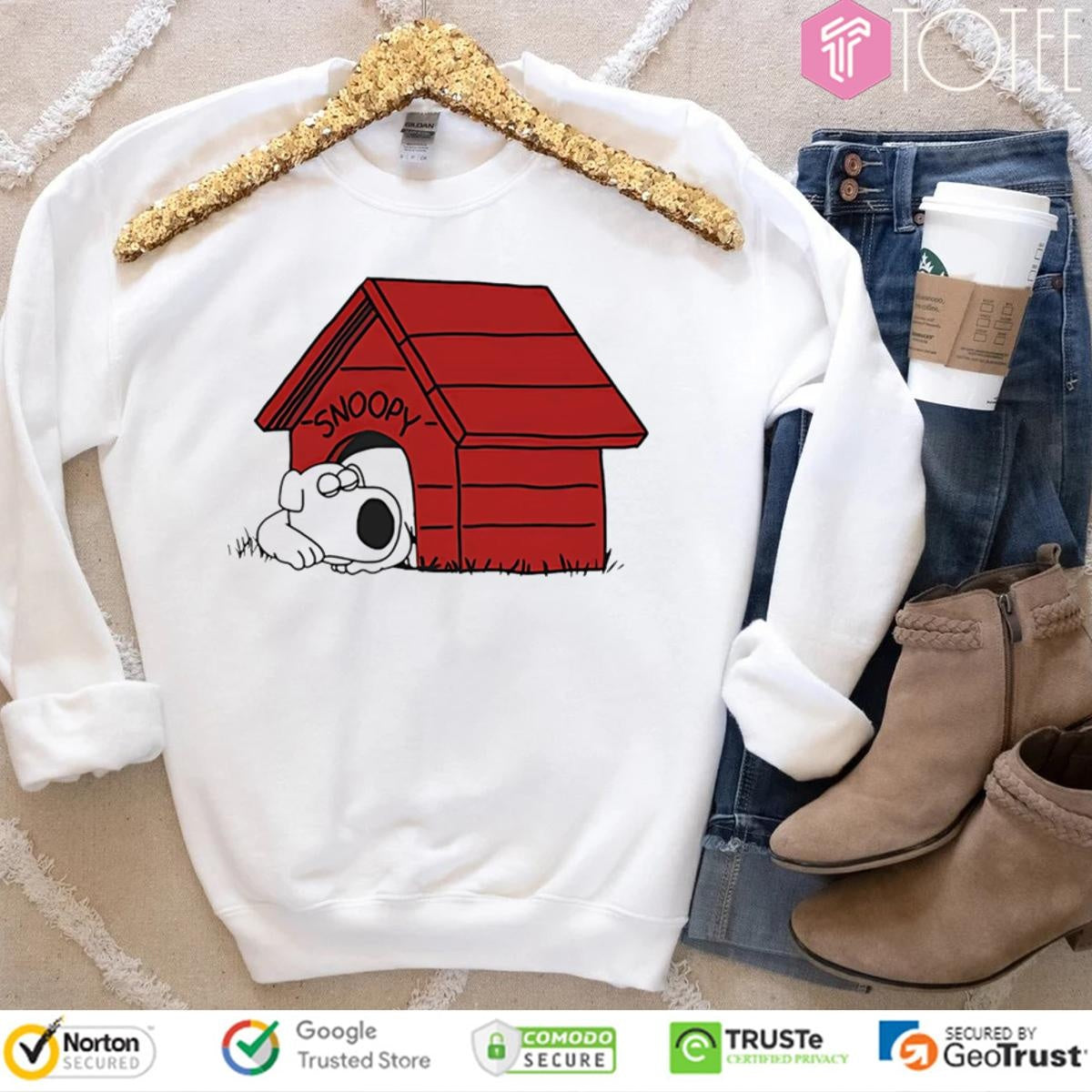 Brian Griffin Sleep Snoopy House T-shirt