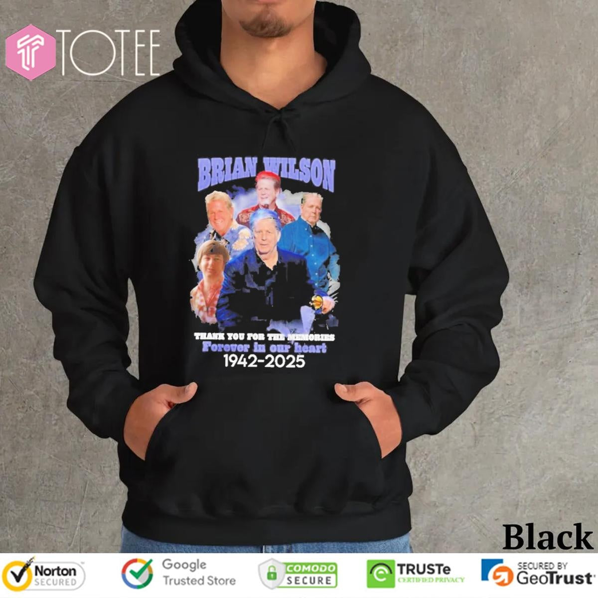 Brian Wilson 1942-2025 Forever In Our Heart Thank You For The Memories T-shirt