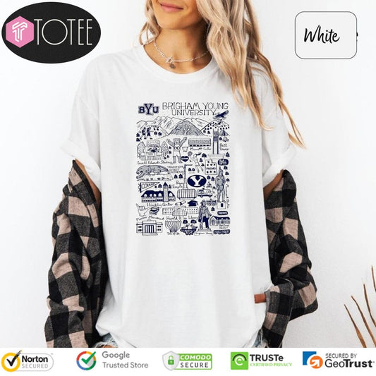 Brigham Young University Art Illustration T-shirt