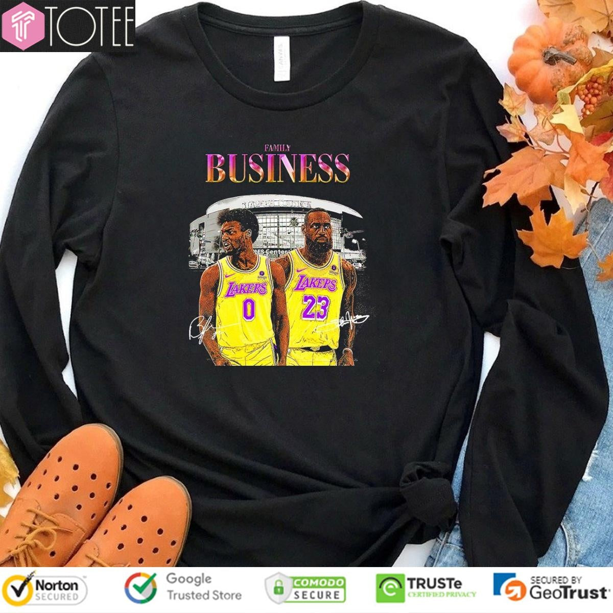 Bronny James Lebron James Family Business Signatures T-shirt