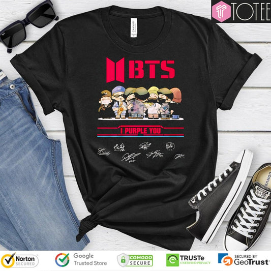 Bts Chibi I Purple You Signatures T-shirt