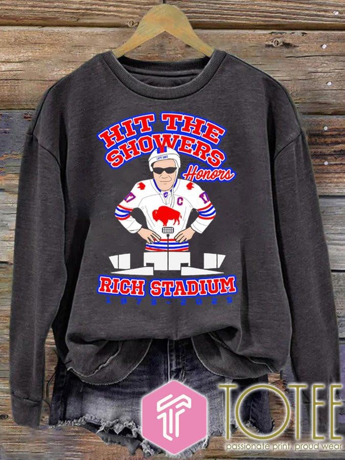 Buffalo Bills Hit The Showers Honors Rich Stadium 1973-2025 T-shirt