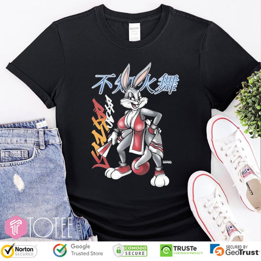 Bugs Bunny Mai Shiranui Street Fighter Looney Tunes T-shirt