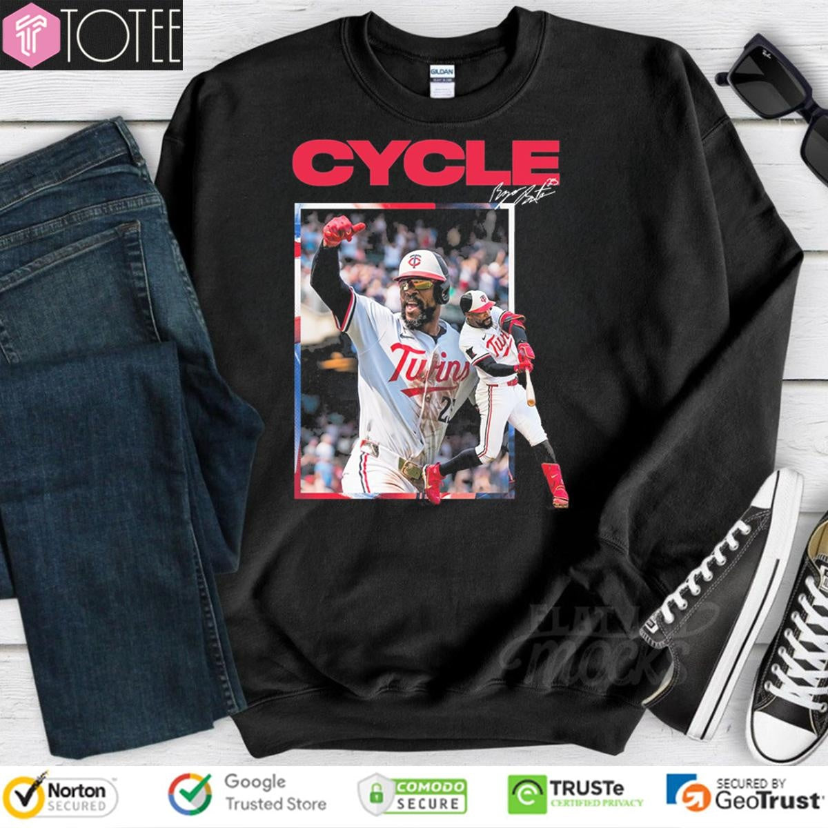 Byron Buxton Minnesota Twins Cycle Baseball Signature T-shirt
