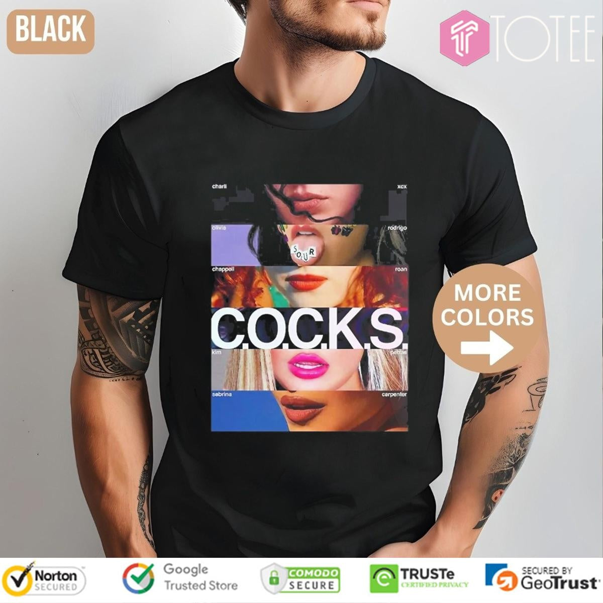 C.O.K.S. Charli Xcx Olivia Rodrigo Chappell Roan Kim Petras Sabrina Carpenter T-shirt