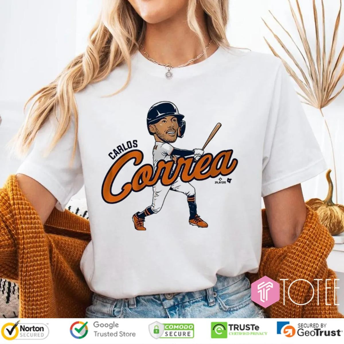 Carlos Correa Houston Astros Ver Cartoon T-shirt