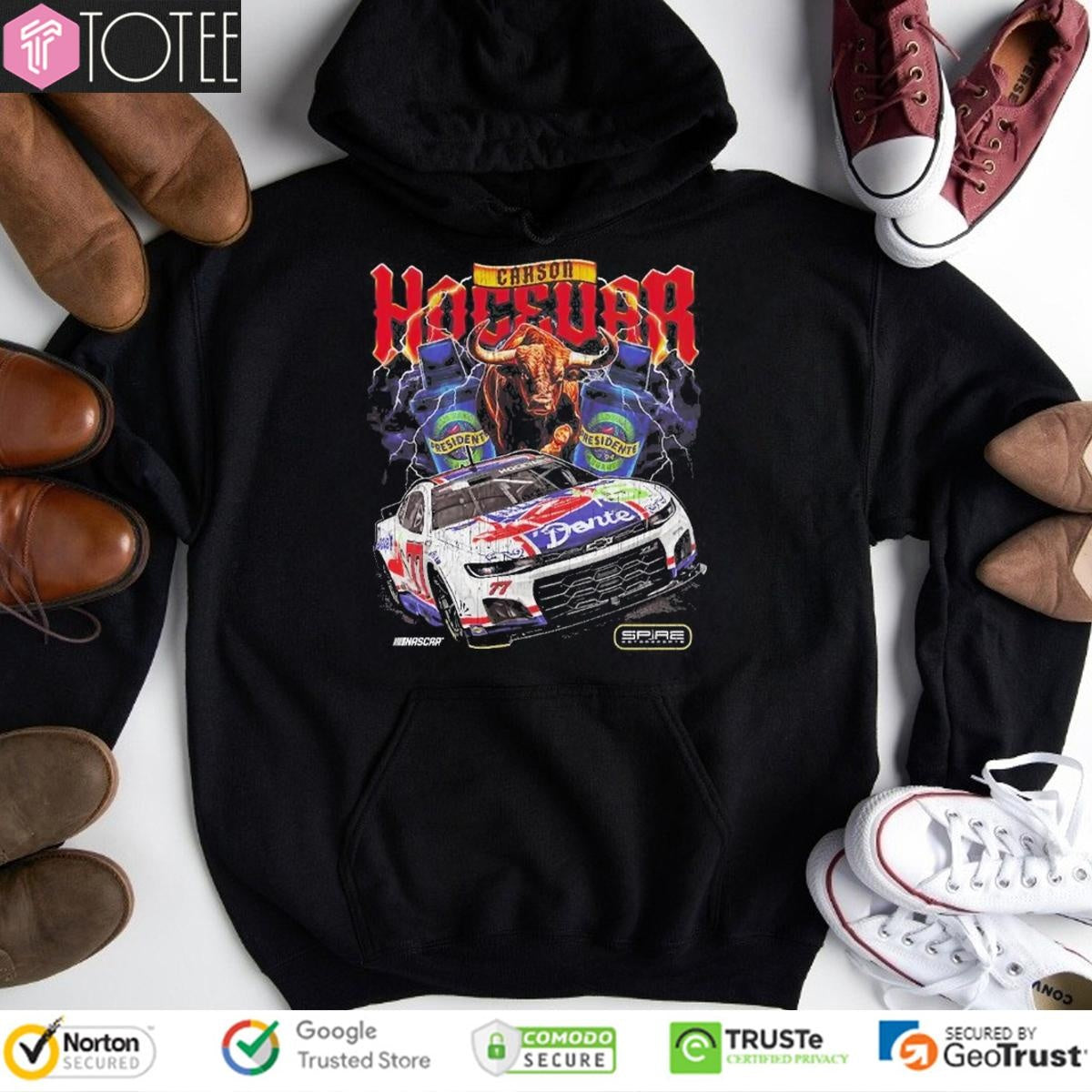 Carson Hocevar 2025 Chilis Ride The Dente 77 Nascar Chevrolet Racing T-shirt