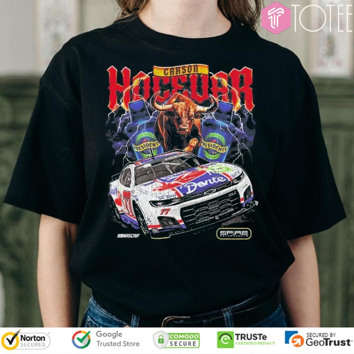 Carson Hocevar 2025 Chilis Ride The Dente 77 Nascar Chevrolet Racing T-shirt