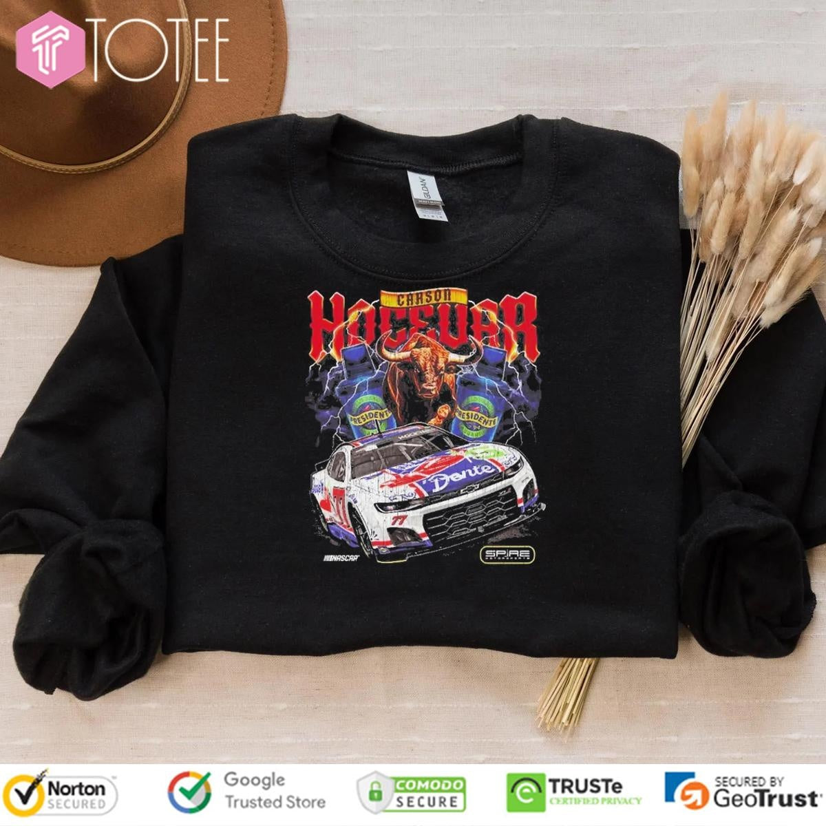 Carson Hocevar 2025 Chilis Ride The Dente 77 Nascar Chevrolet Racing T-shirt