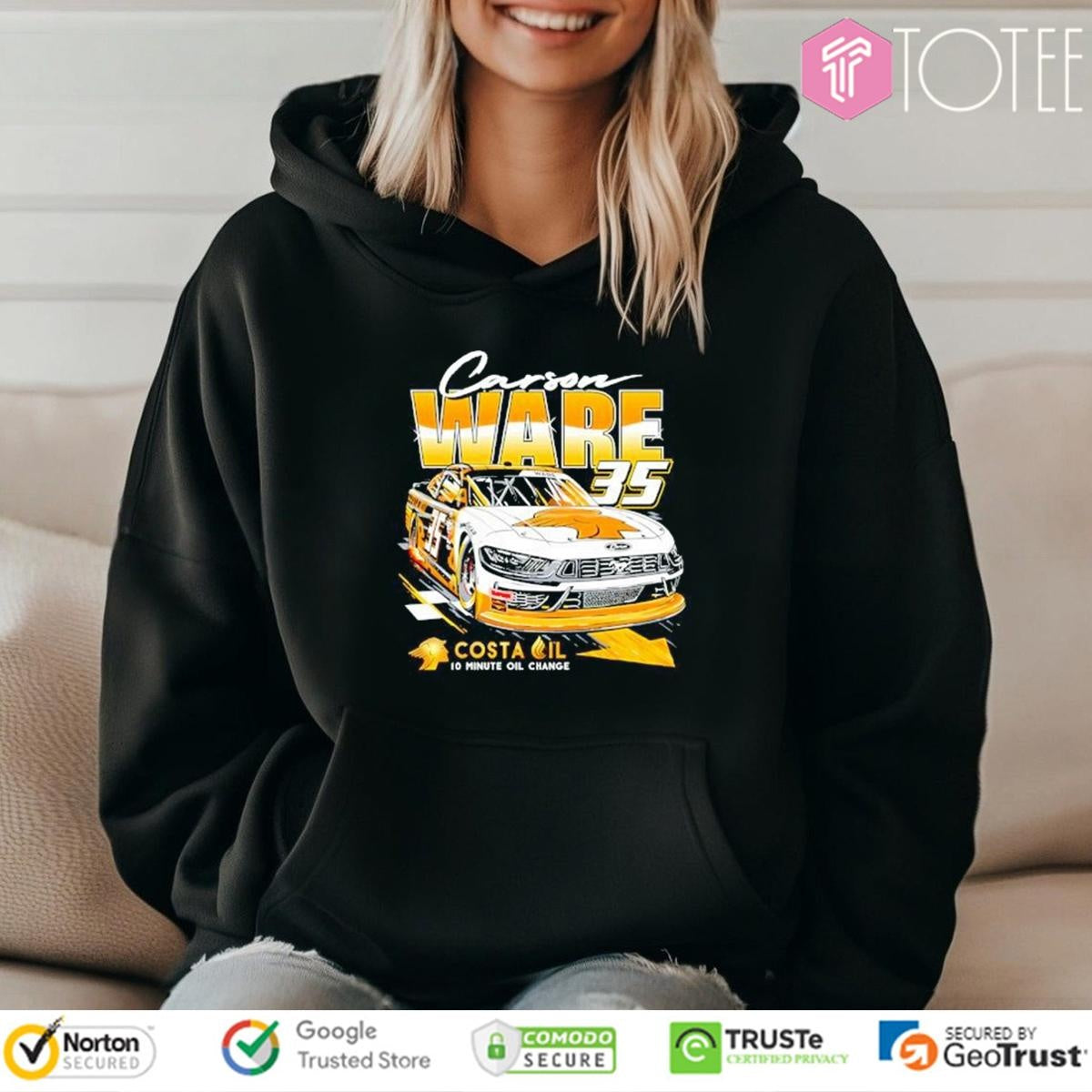 Carson Ware 35 Costa Oil 10 Minute Oil Change Graphic Bootleg T-shirt