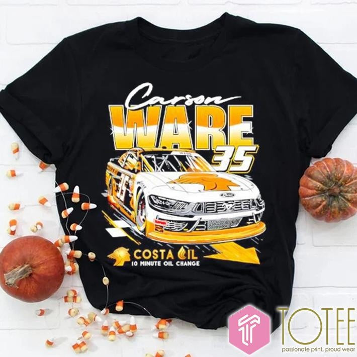 Carson Ware 35 Costa Oil 10 Minute Oil Change Graphic Bootleg T-shirt