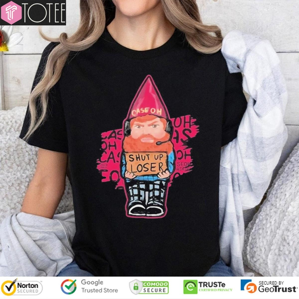 Caseoh Gnome Shut Up Loser T-shirt
