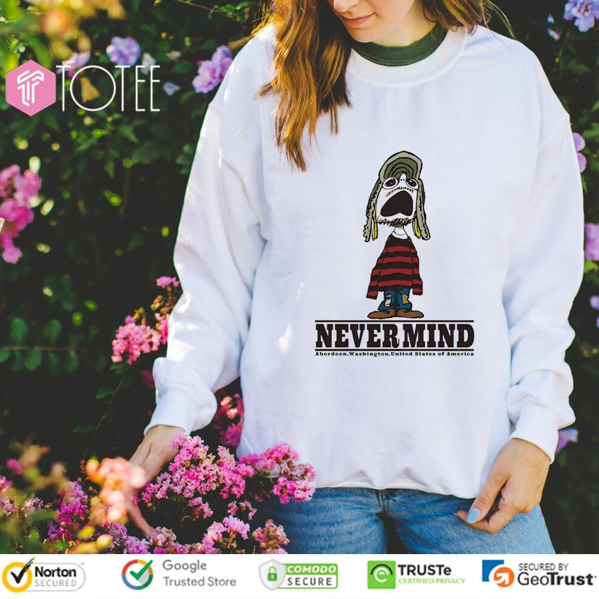 Charlie Brown Kurt Cobain Nirvana Nevermind Aberdeen Washington Usa T-shirt