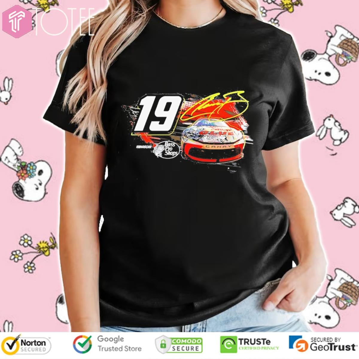 Chase Briscoe 19 Nascar Bass Pro Shops Car Signature T-shirt