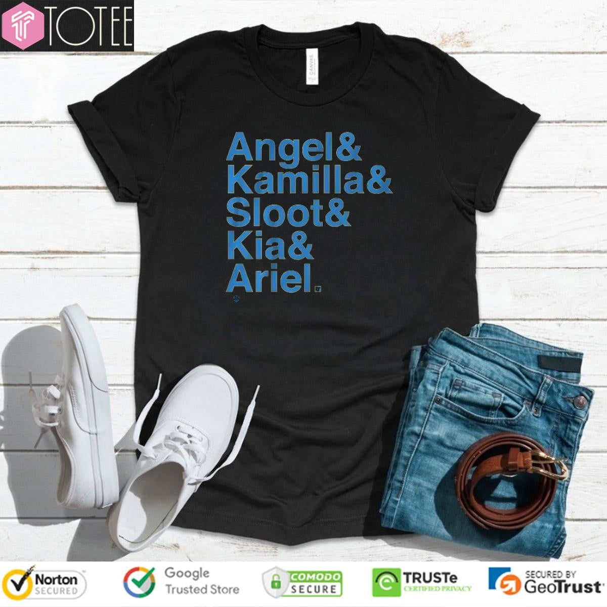Chicago Sky Players Angel Kamilla Sloot Kia Ariel T-shirt