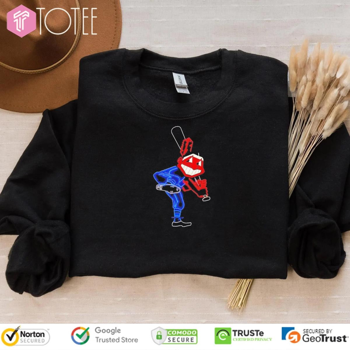 Chief Wahoo Play Baseball Cleveland Indians T-shirt